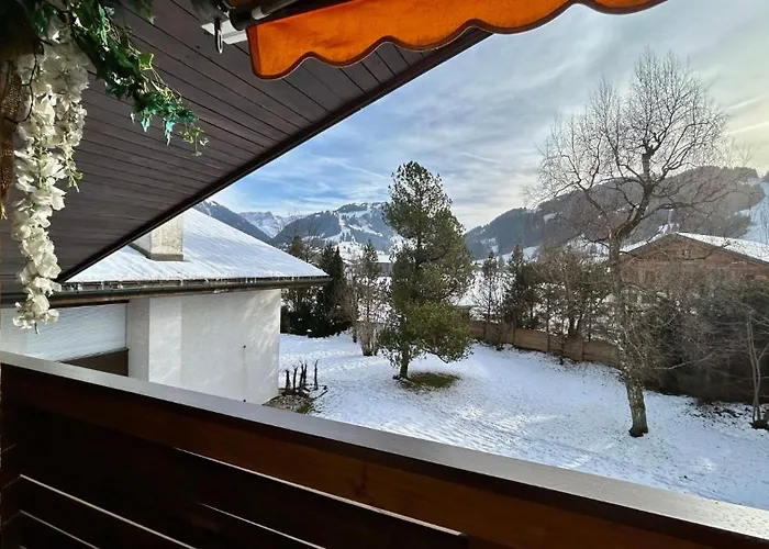 Swiss Alps Delight-cozy High Style Luxurious Flat Gstaad